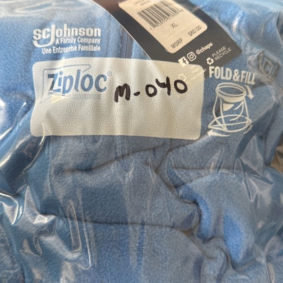 Chaps 1/4 Zip Soft Warm Fleece Pullover Sweatshirt Marine Blue Men’s XL New - Picture 10 of 10